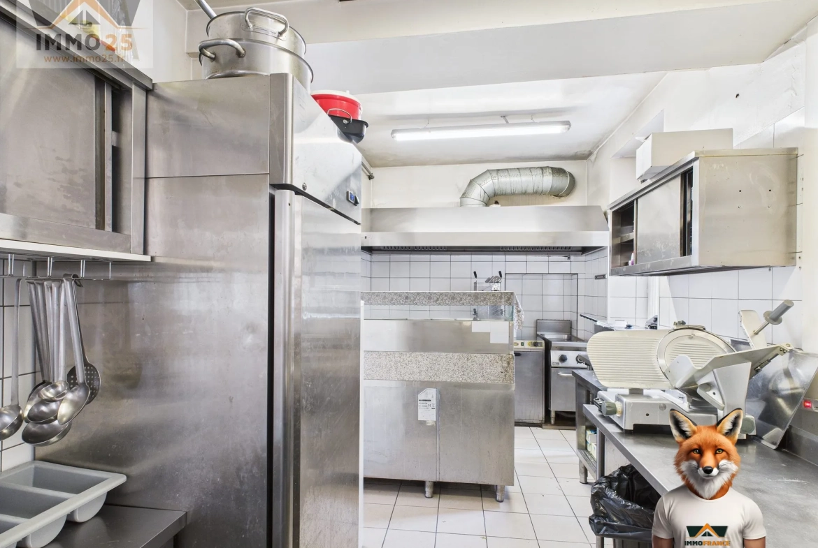 Fonds de commerce à vendre à Besançon - Restauration avec terrasse et parking 