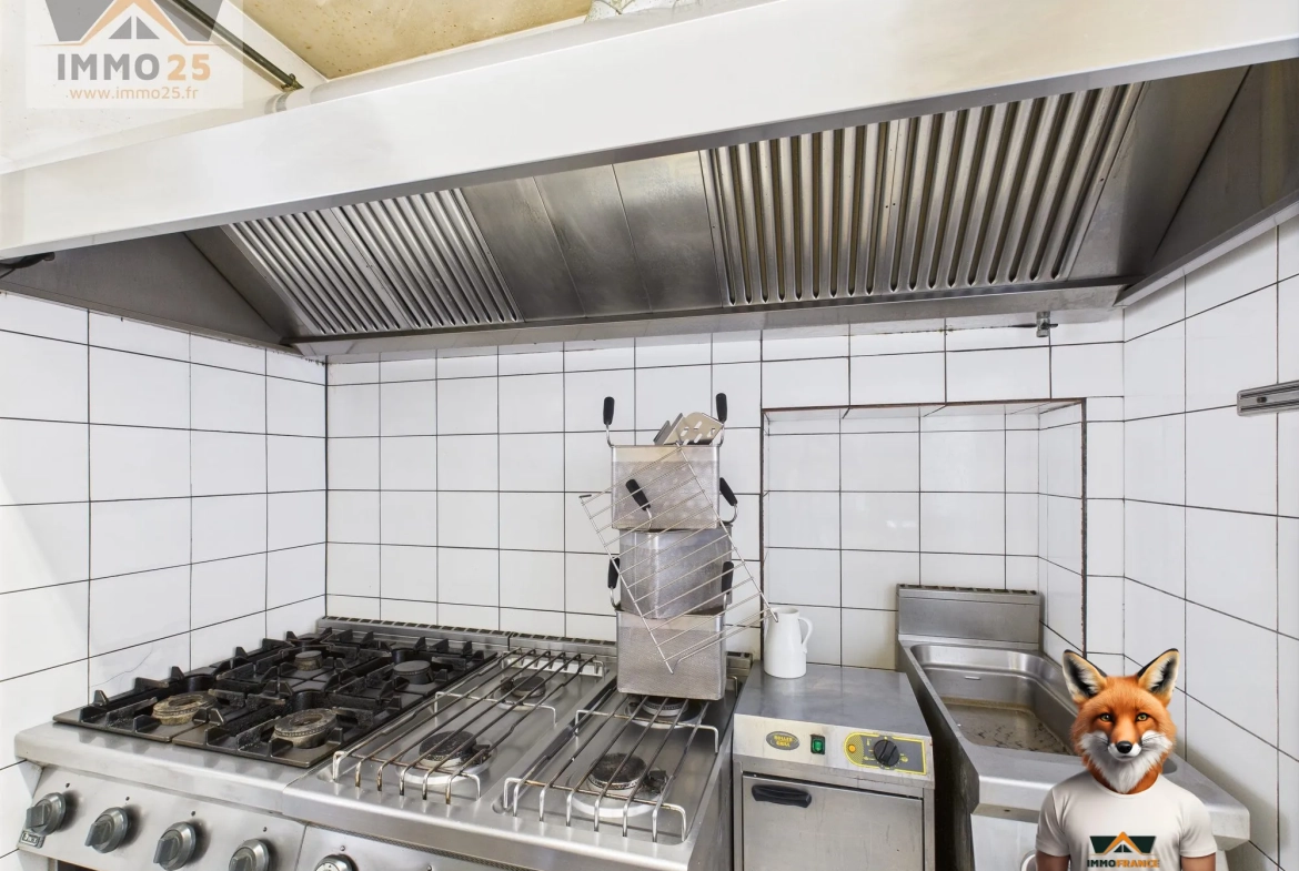 Fonds de commerce à vendre à Besançon - Restauration avec terrasse et parking 