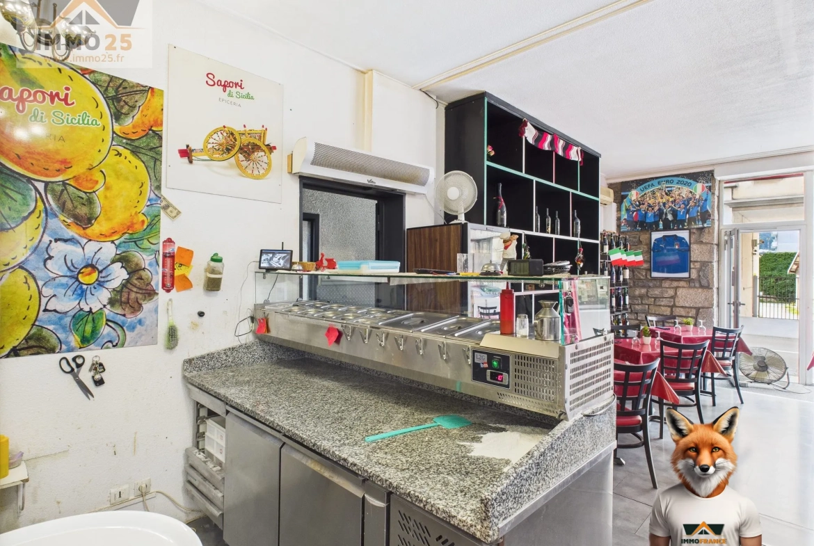 Fonds de commerce à vendre à Besançon - Restauration avec terrasse et parking 