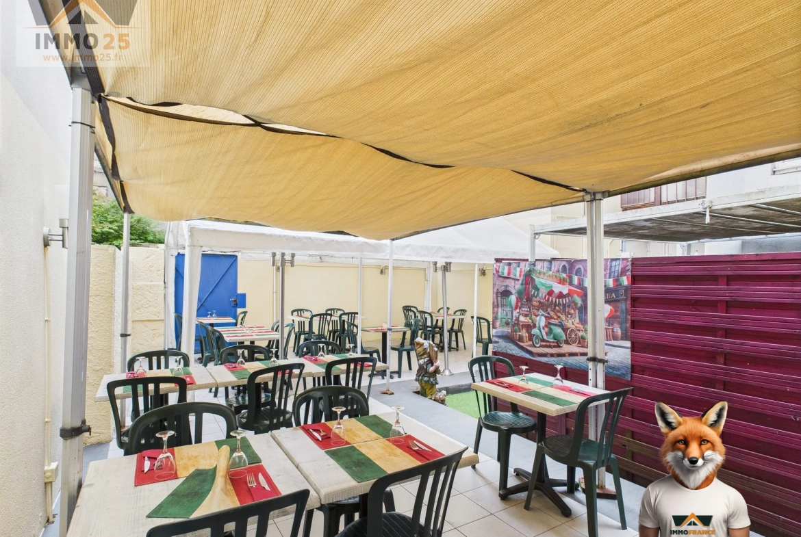 Fonds de commerce à vendre à Besançon - Restauration avec terrasse et parking 