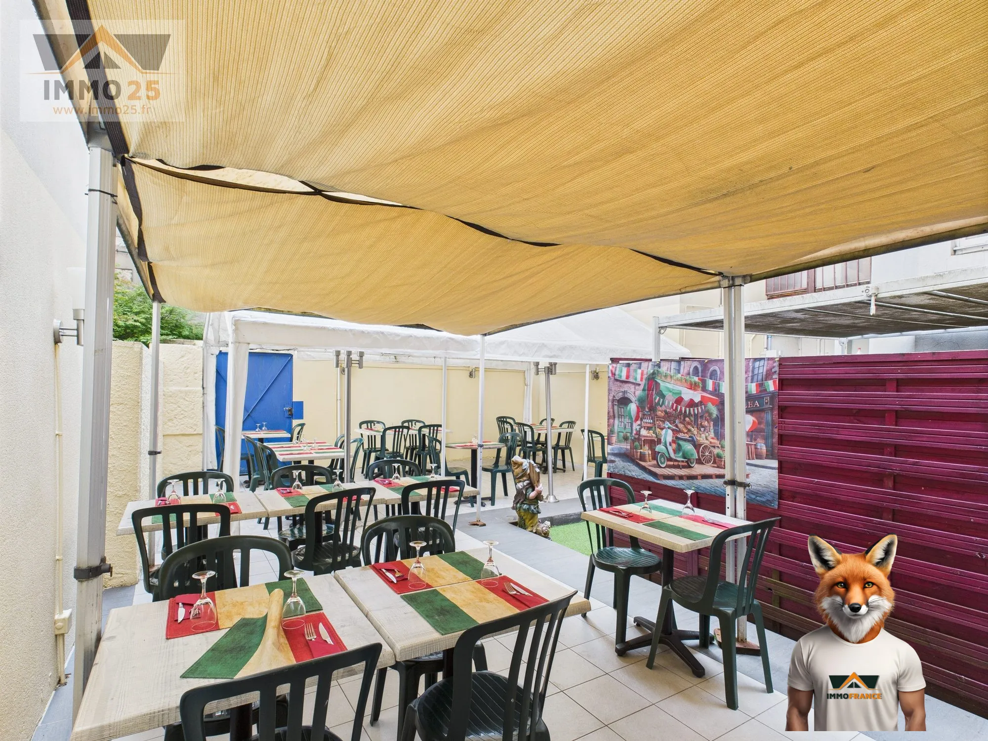 Fonds de commerce à vendre à Besançon - Restauration avec terrasse et parking 