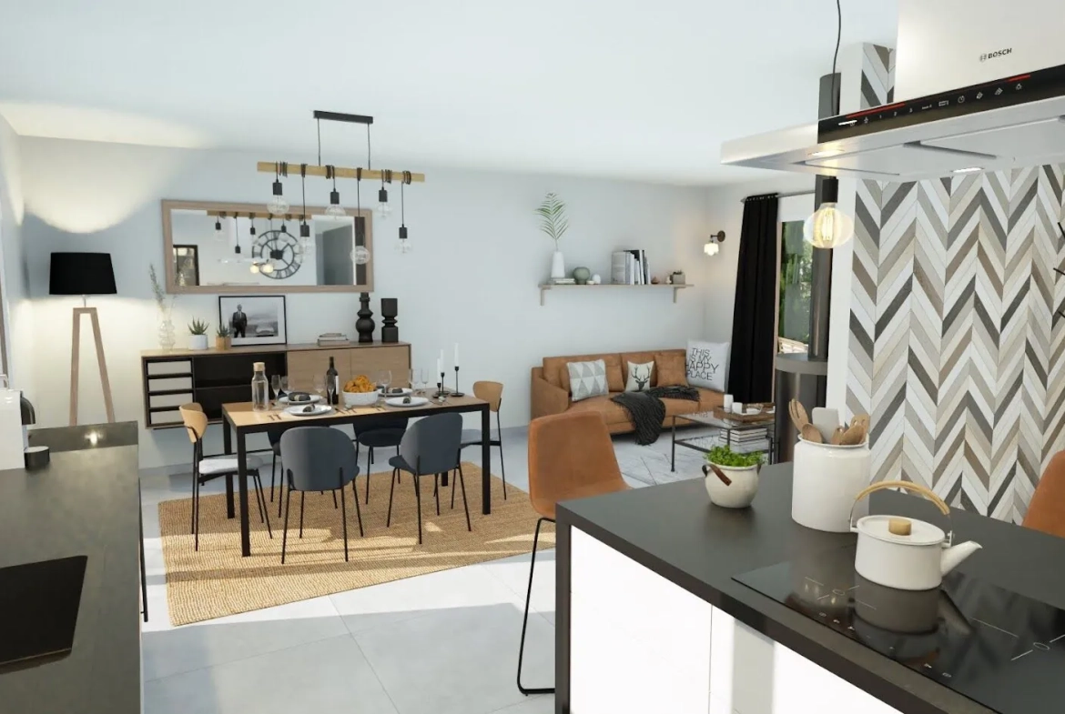 Maison neuve avec 3 chambres à Villandraut - projet personnalisé 