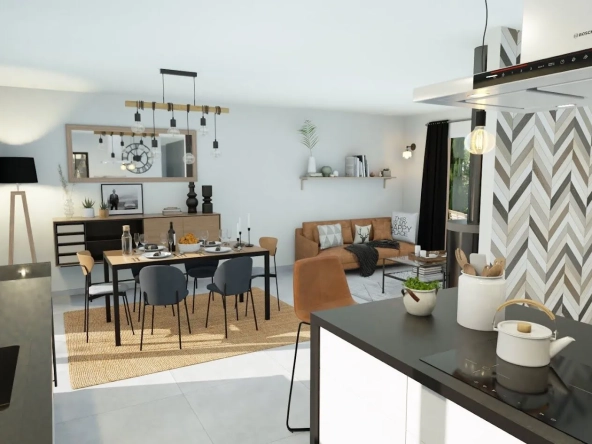 Maison neuve avec 3 chambres à Villandraut - projet personnalisé