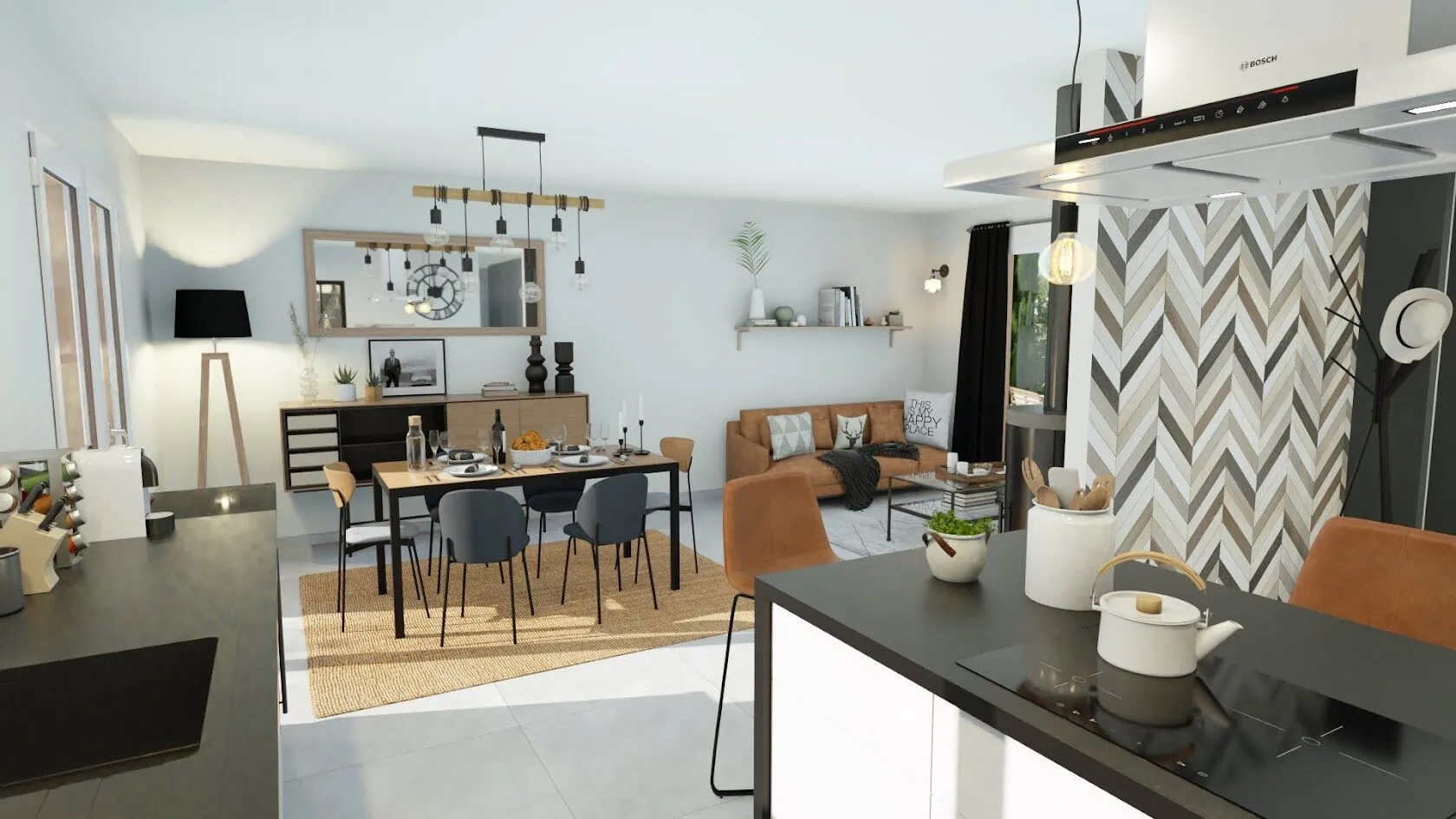 Maison neuve avec 3 chambres à Villandraut - projet personnalisé 
