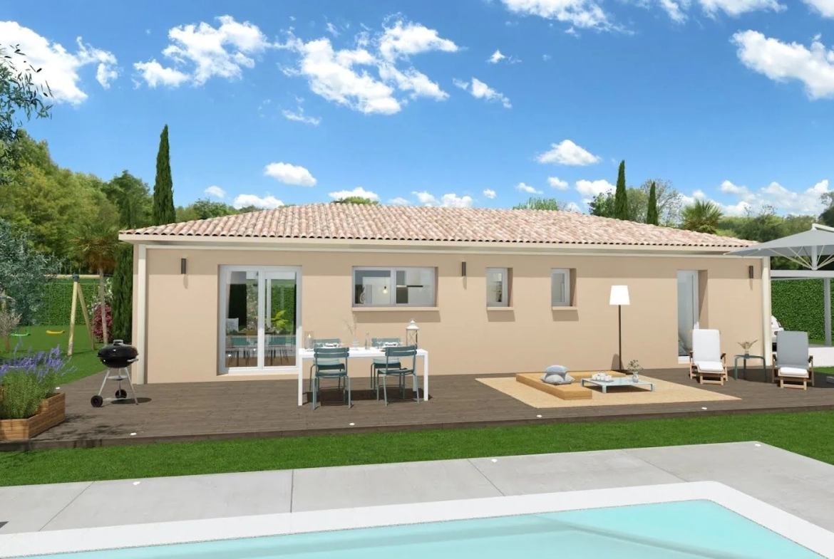 Maison neuve avec 3 chambres à Villandraut - projet personnalisé 