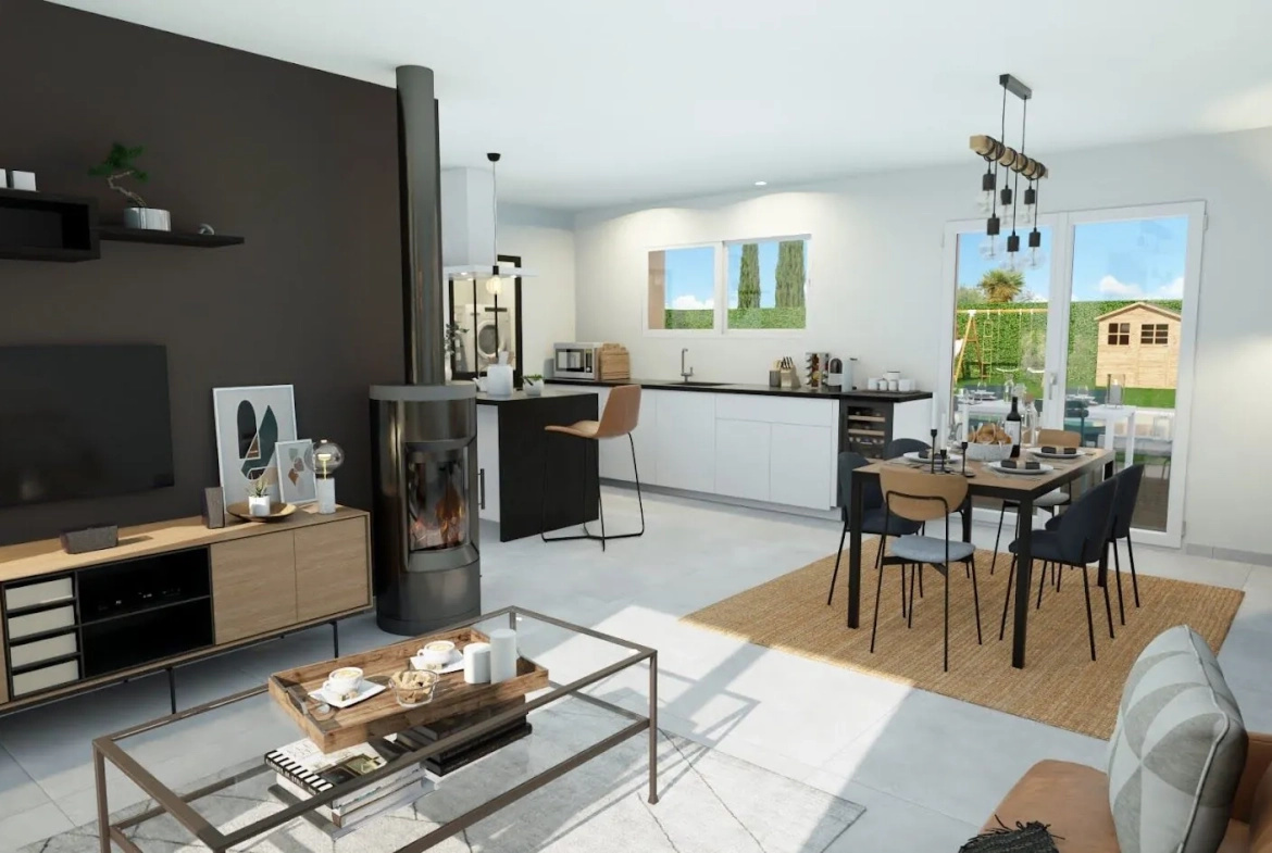Maison neuve avec 3 chambres à Villandraut - projet personnalisé 