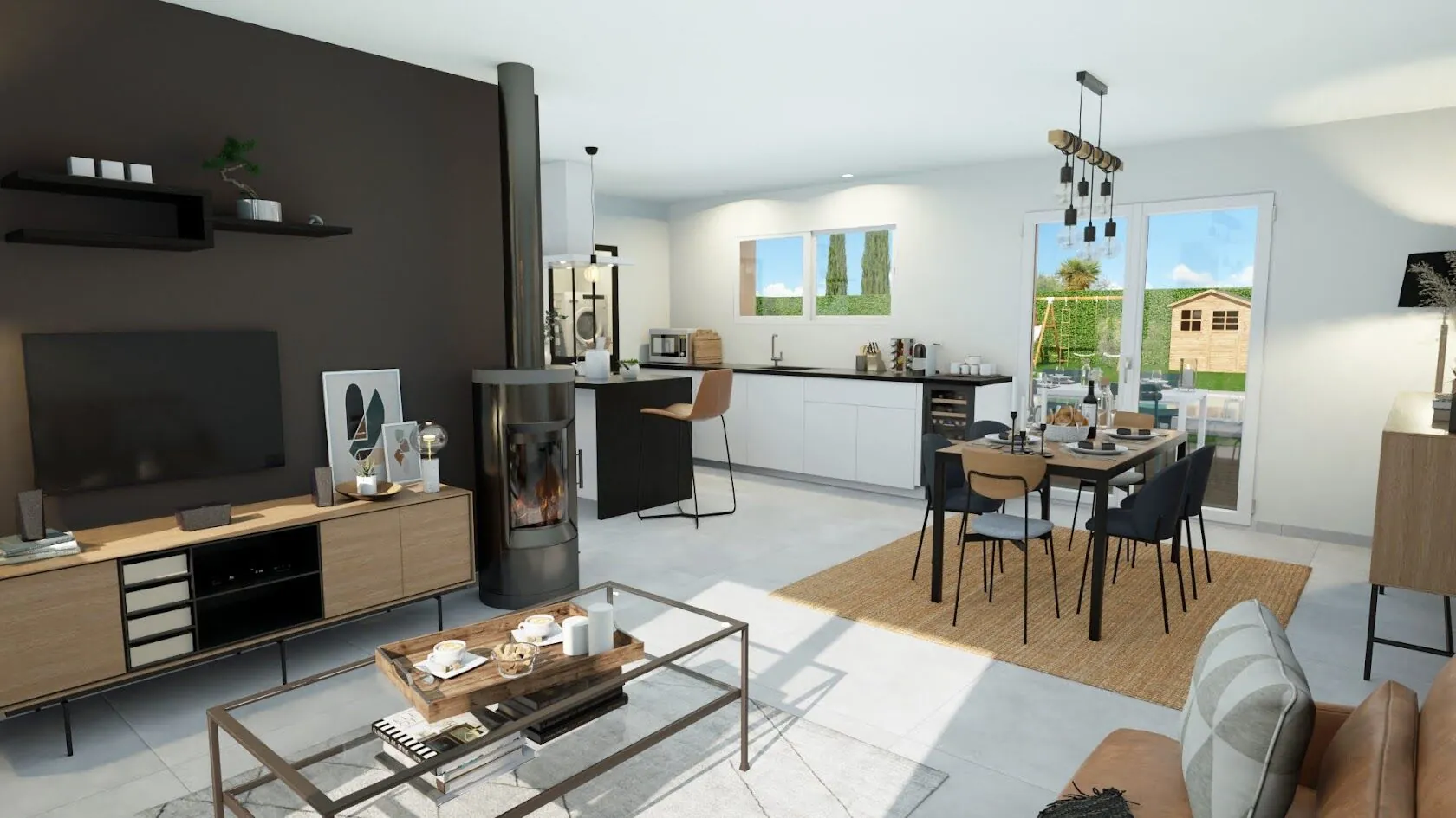Maison neuve avec 3 chambres à Villandraut - projet personnalisé 