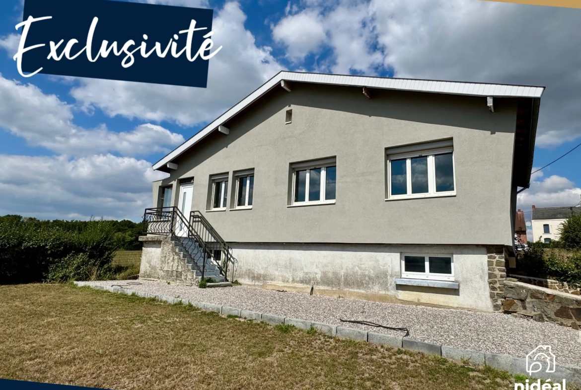 Maison rénovée de 75 m² avec jardin à Ferrière-la-Petite en campagne 