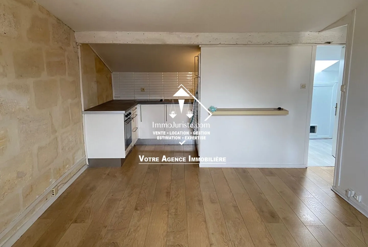Appartement 2 pièces à Bordeaux Mériadeck avec combles aménageables 
