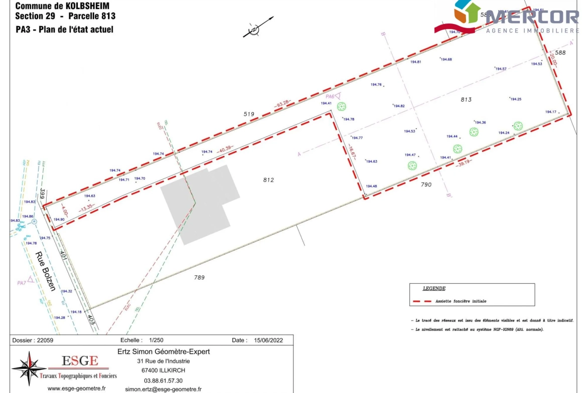 A vendre terrain constructible à Kolbsheim - 300 m², viabilisé, vue nature 