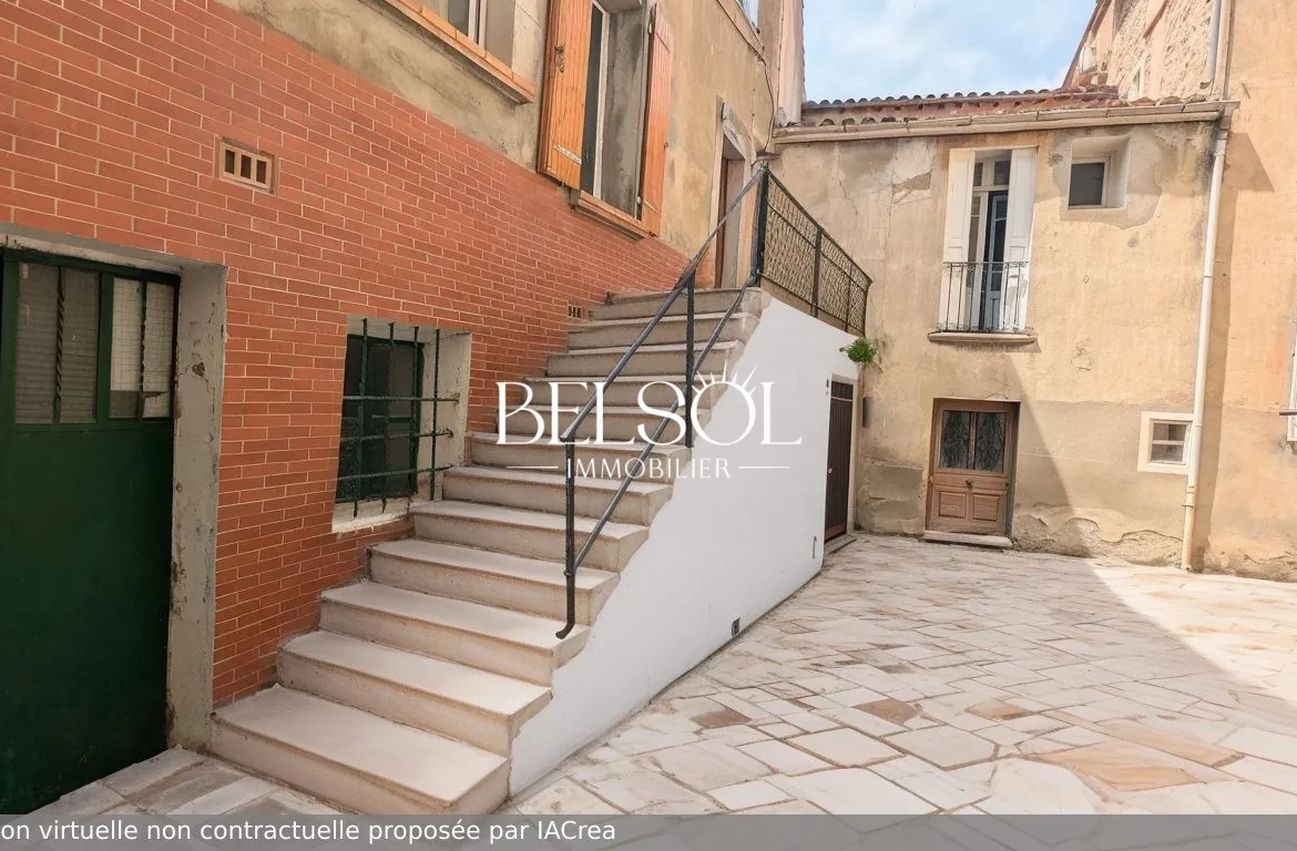 Maison de village à Prades avec potentiel locatif, T4 ou deux logements T3 et Studio 