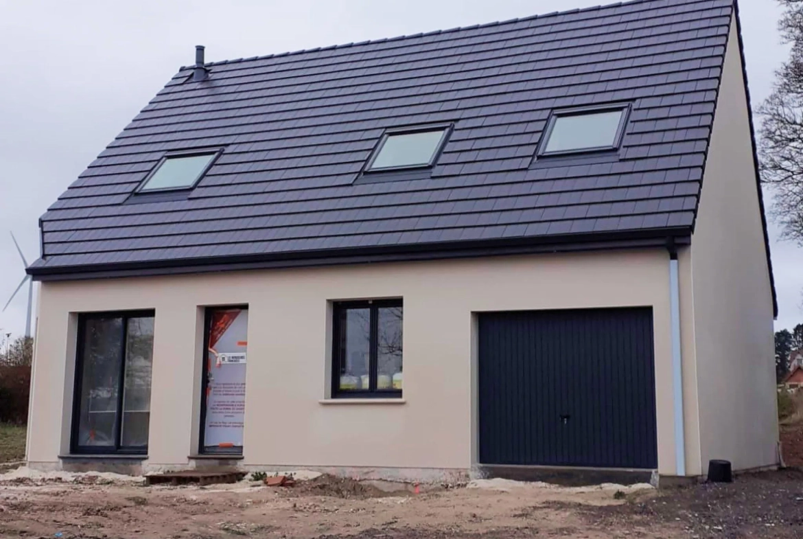 Maison individuelle écologique à Chaussoy-Epagny - Normes RE2020, 119m² 