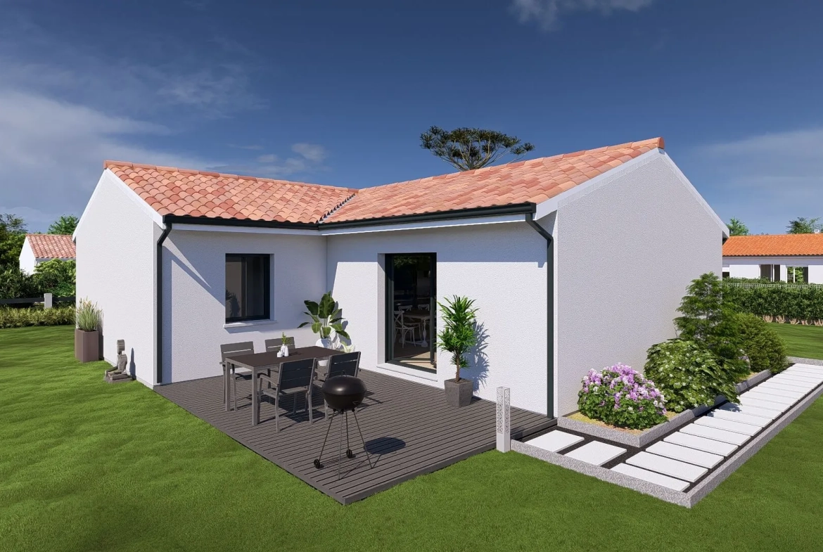 Maison neuve moderne de 90m² à Narrosse avec jardin et terrasse 