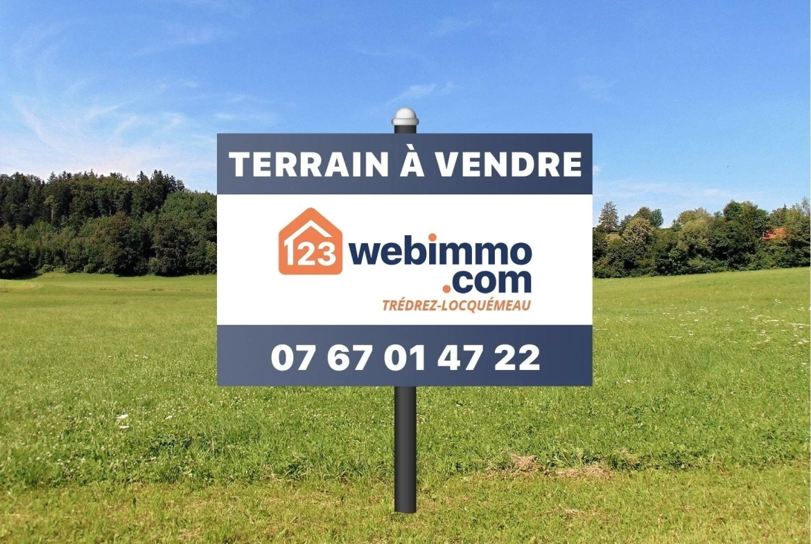 Terrain constructible de 1091 m² à vendre à Trédrez-Locquémeau – Emplacement idéal proche de la mer 