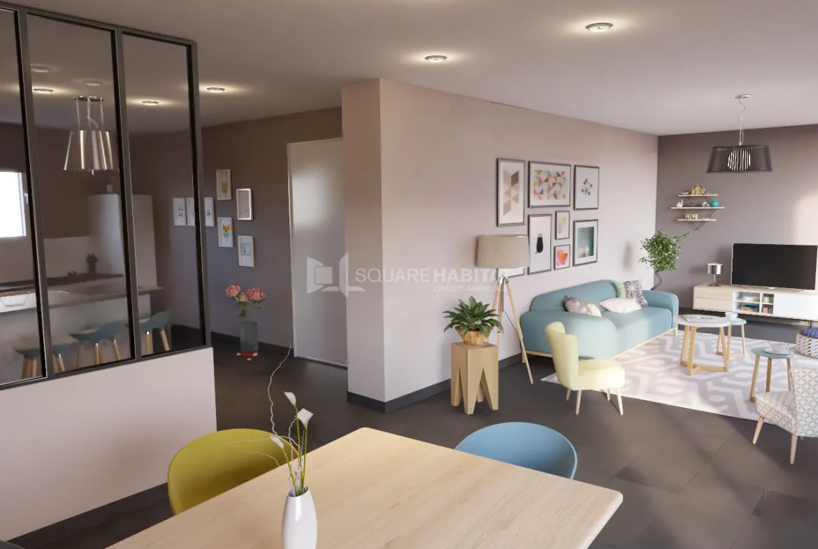 Appartements à vendre à Gap - T3 rénové avec balcon et garantie revente 