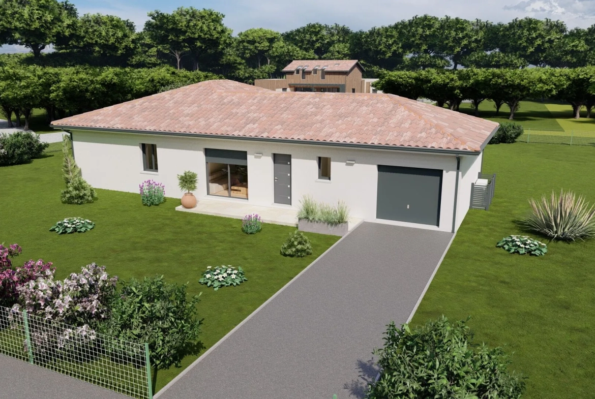 Maison neuve avec terrasse couverte à Pissos dans les Landes 