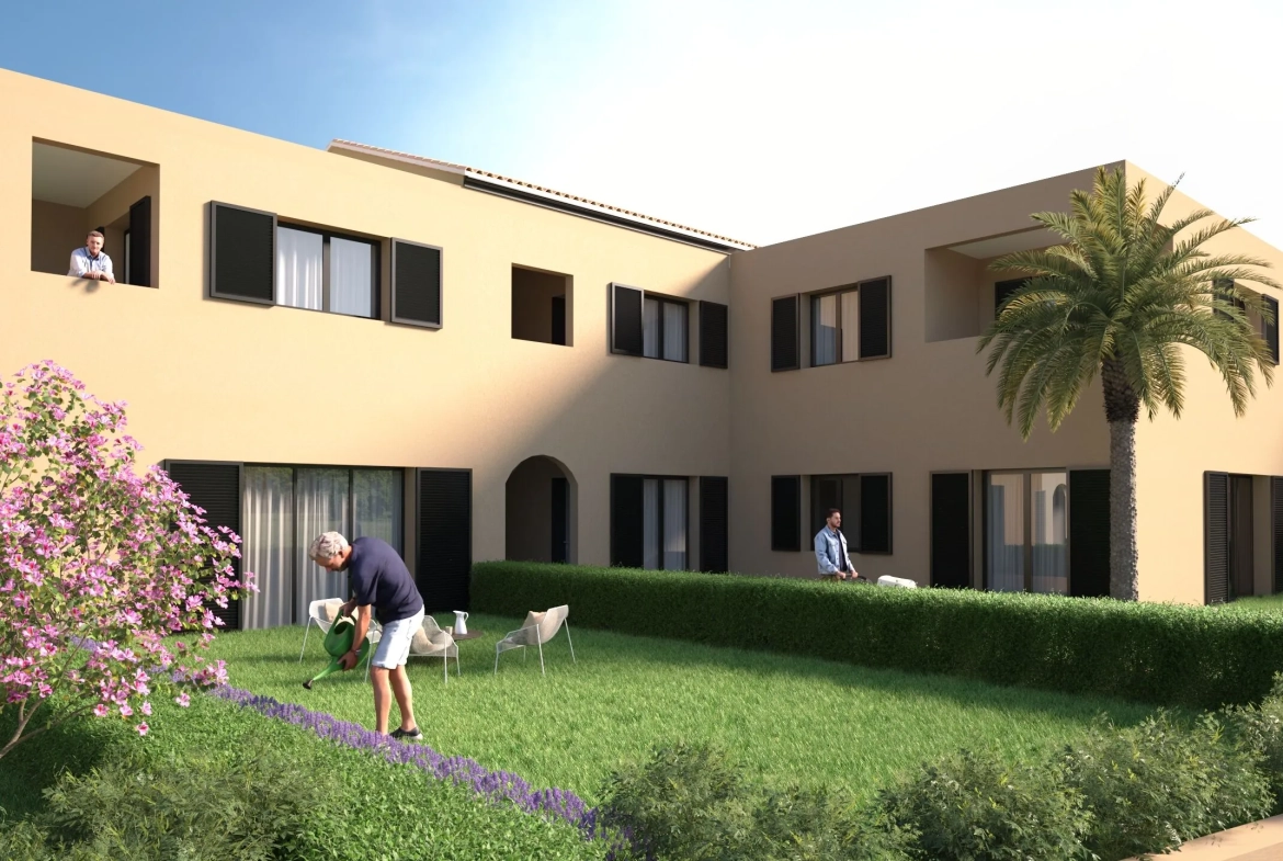 Appartement 2 pièces avec jardin privé à Lumio proche de la mer 