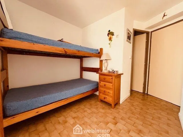 Appartement T2 cabine de 36 m² avec terrasse et vue mer au Le Barcarès 