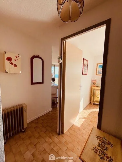 Appartement T2 cabine de 36 m² avec terrasse et vue mer au Le Barcarès 