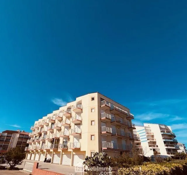 Appartement T2 cabine de 36 m² avec terrasse et vue mer au Le Barcarès 