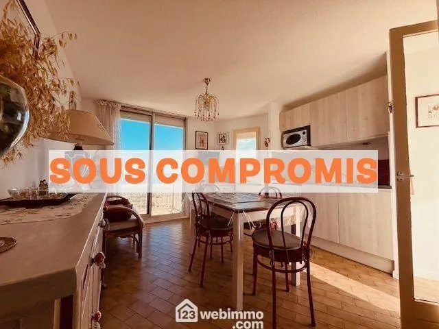 Appartement T2 cabine avec vue mer au Le Barcarès - Dernier étage 