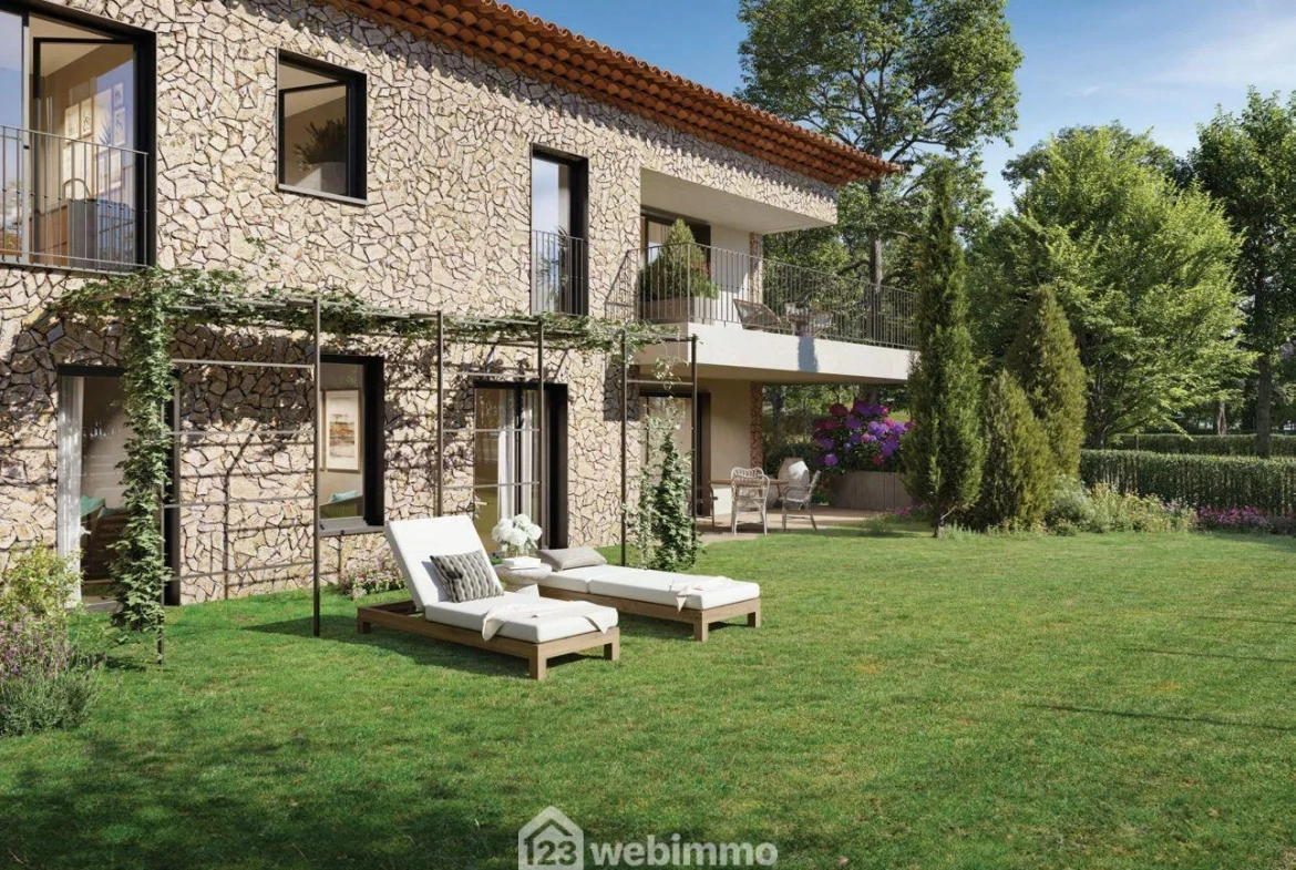 Appartement neuf à Éguilles avec terrasse, jardin privatif et parking, proche Aix-en-Provence 