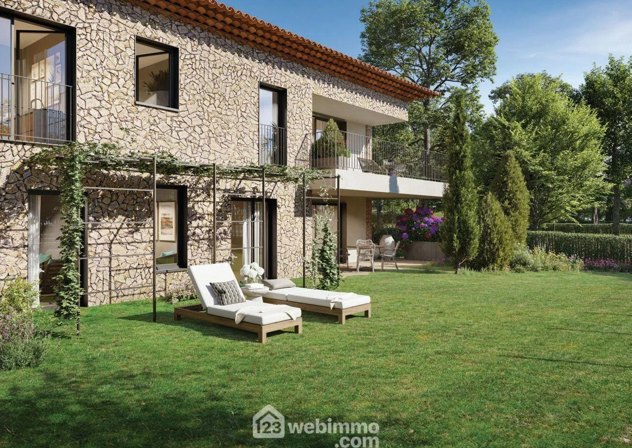 Appartement neuf à Éguilles avec terrasse, jardin privatif et parking, proche Aix-en-Provence 