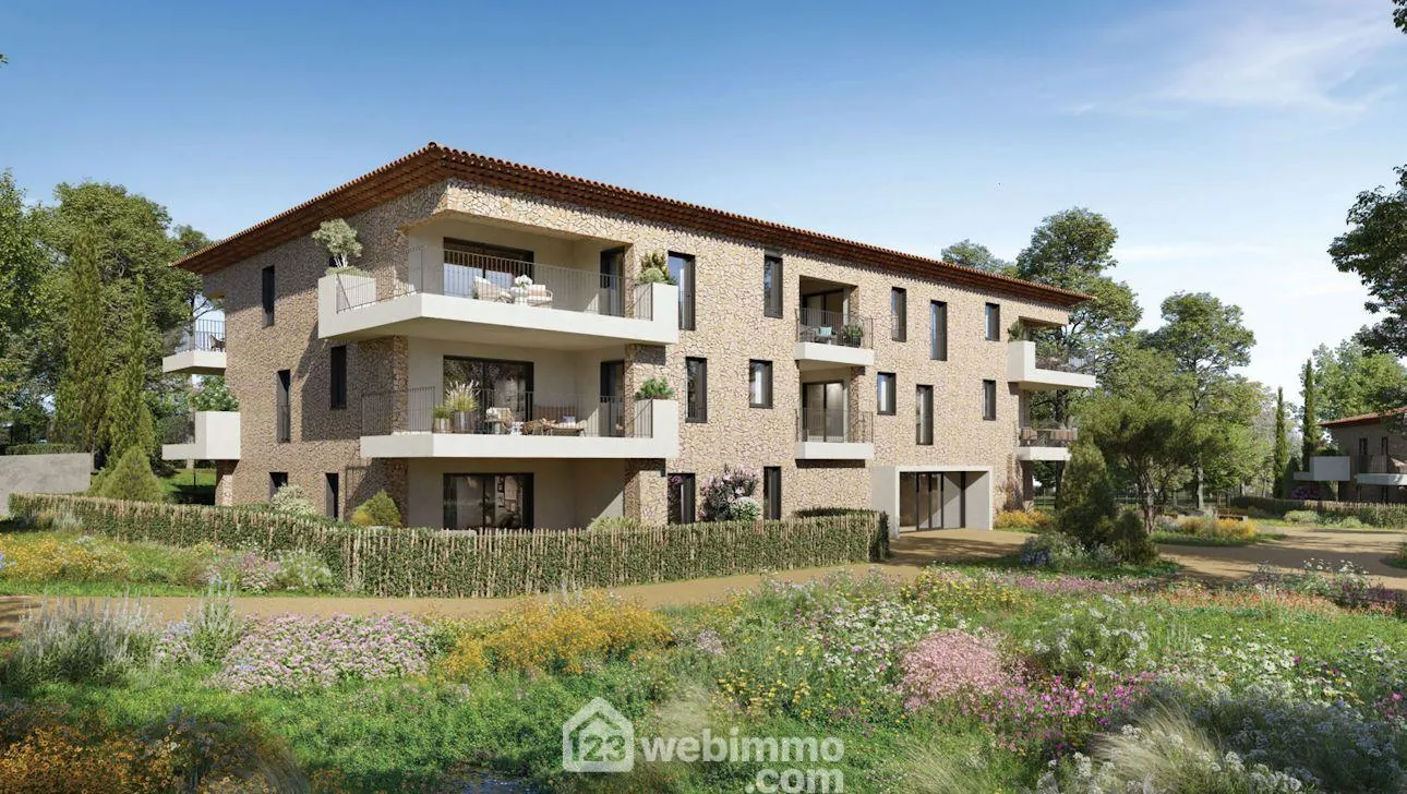 Appartement neuf à Éguilles avec terrasse, jardin privatif et parking, proche Aix-en-Provence 