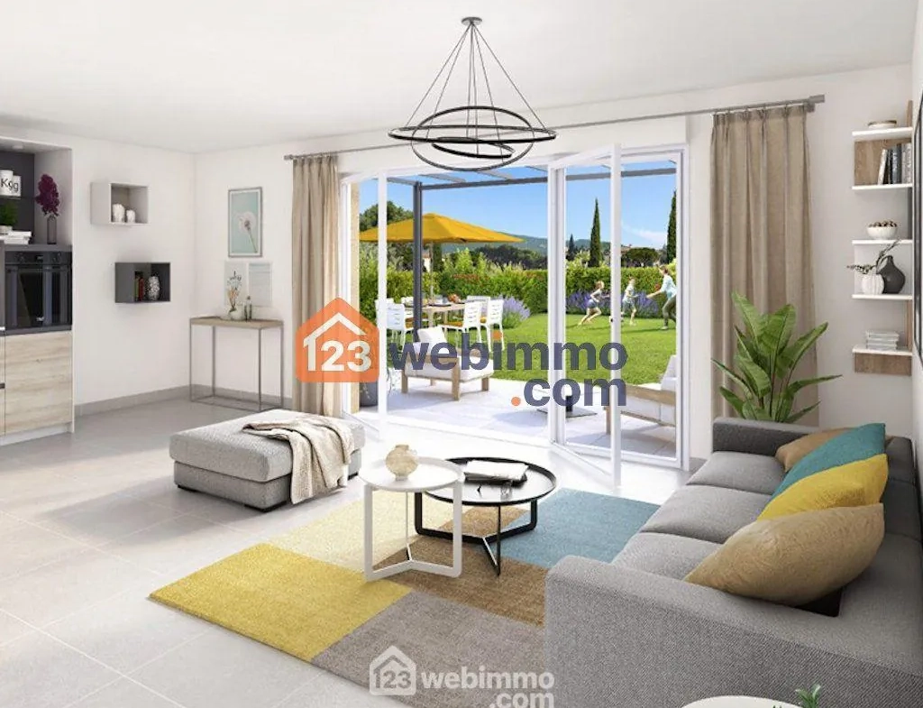 Appartement neuf à Éguilles avec terrasse, jardin privatif et parking, proche Aix-en-Provence 