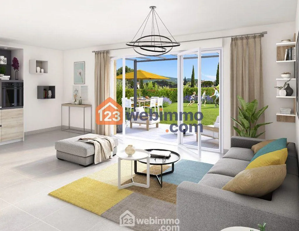 Appartement neuf à Éguilles avec terrasse, jardin privatif et parking, proche Aix-en-Provence 