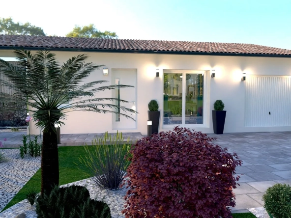 Maison moderne de 84m² avec 3 chambres et garage à Gontaud-de-Nogaret