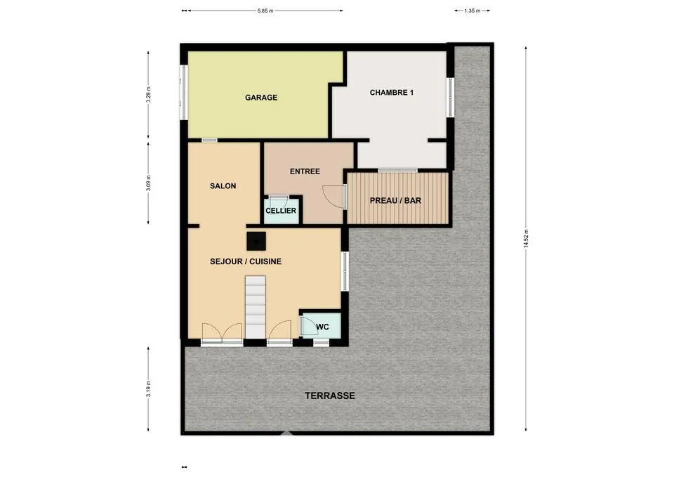Maison à vendre de 92 m² à Thuré avec terrain et garage - Potentiel à exploiter 