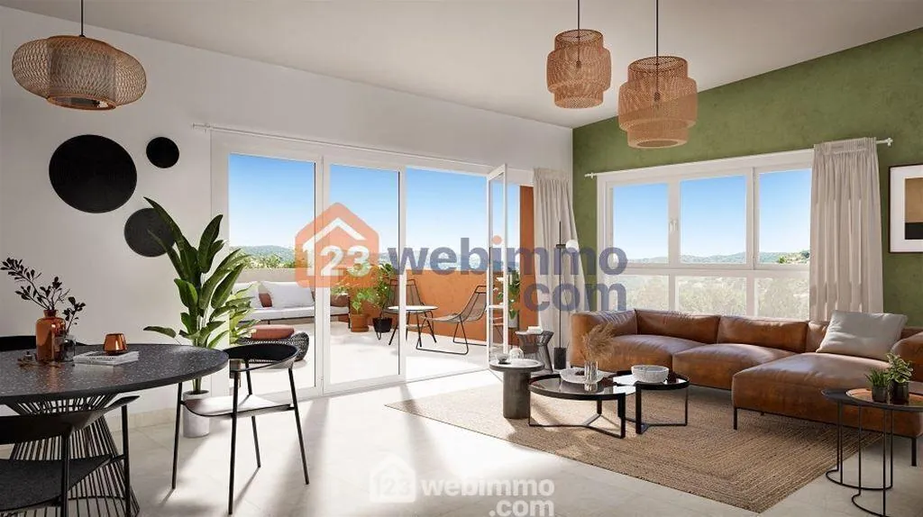 Appartement T2 de 51 m² avec terrasse à Istres - Résidence sécurisée 