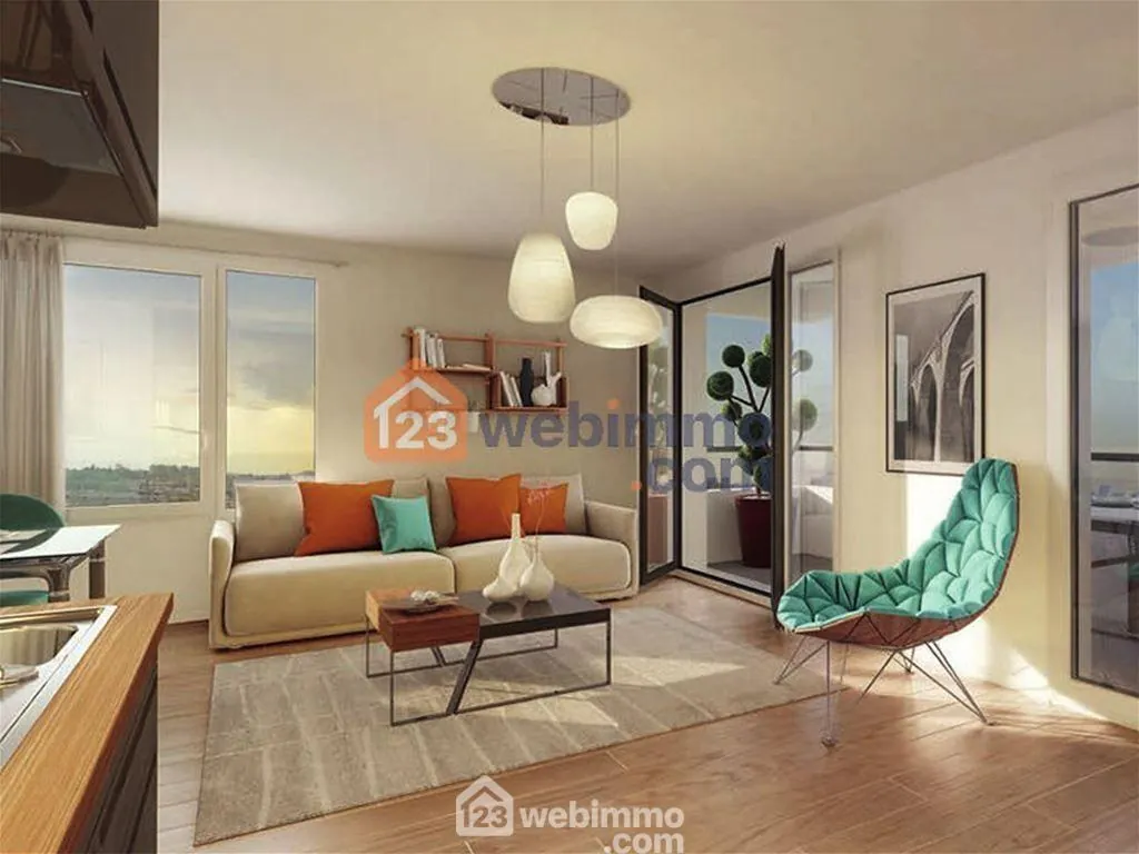 Appartement T2 de 51 m² avec terrasse à Istres - Résidence sécurisée 