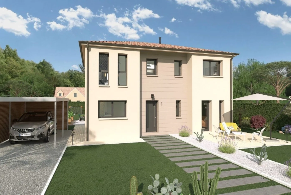Maison neuve avec 4 chambres à Préchac - Construction personnalisable 