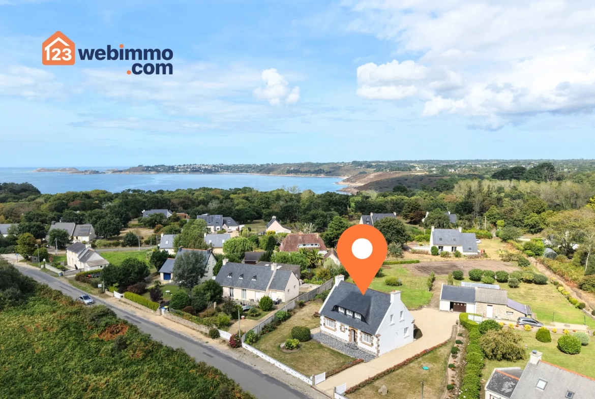 Maison néo-bretonne de 135 m² à Tredrez-Locquemeau proche plage 