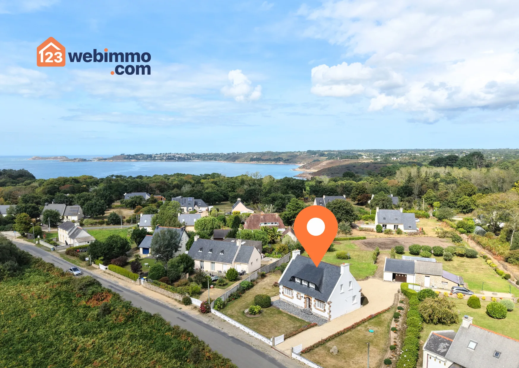 Maison néo-bretonne de 135 m² à Tredrez-Locquemeau proche plage 