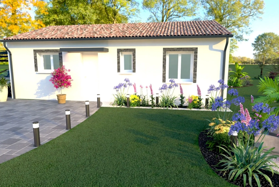 Maison individuelle de 66 m² avec 2 chambres dans le Sud-Ouest 