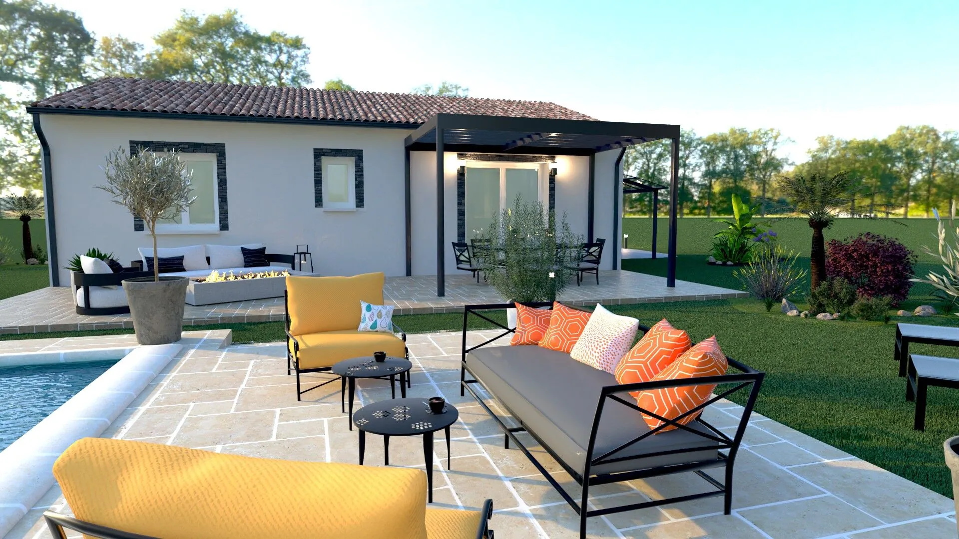 Maison individuelle de 66 m² avec 2 chambres dans le Sud-Ouest 