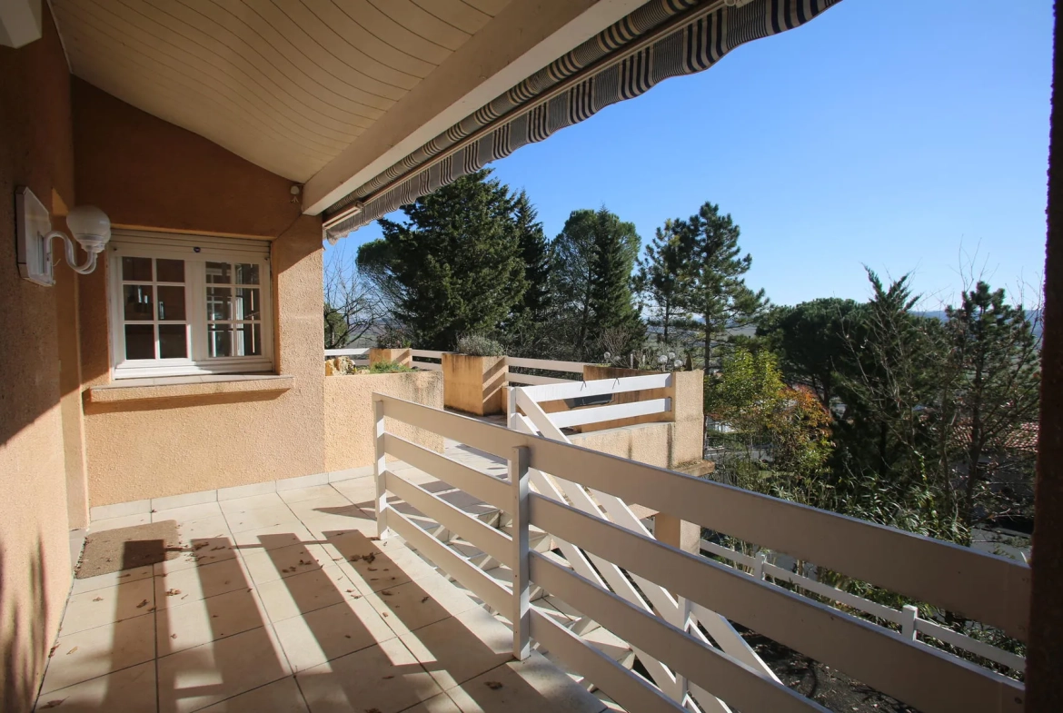 Villa avec piscine à Albi - Vue dominante et grand jardin 