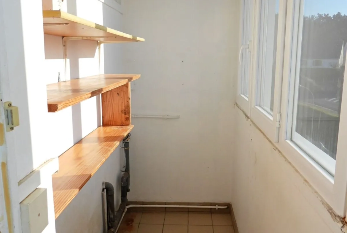 À Fécamp, appartement 2 chambres avec balcon, cave et ascenseur 