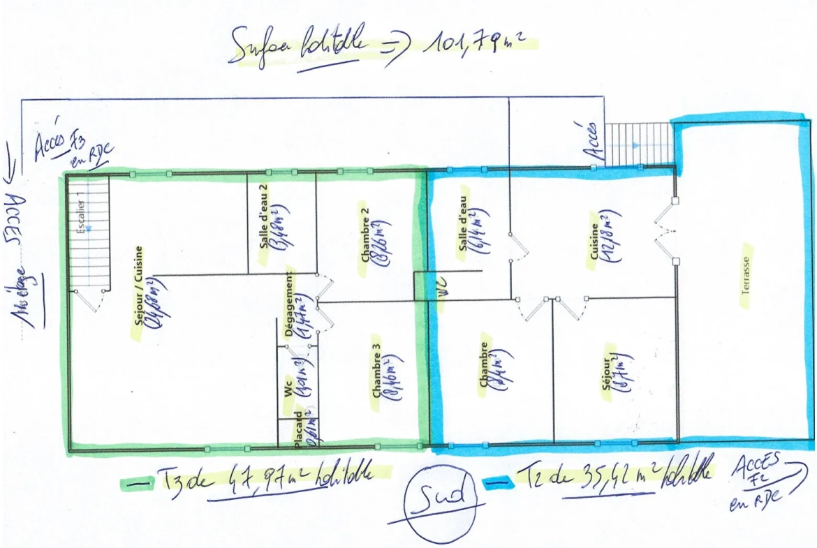 Maison ancienne à Urt avec grande parcelle et potentiel locatif à saisir 