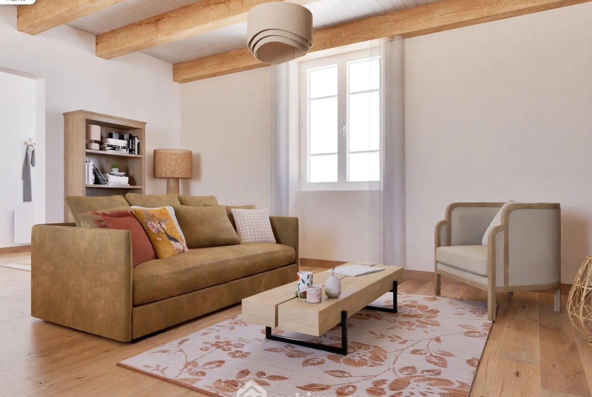 Ensemble immobilier de 2 maisons avec dépendances à Payré, proximité Poitiers 