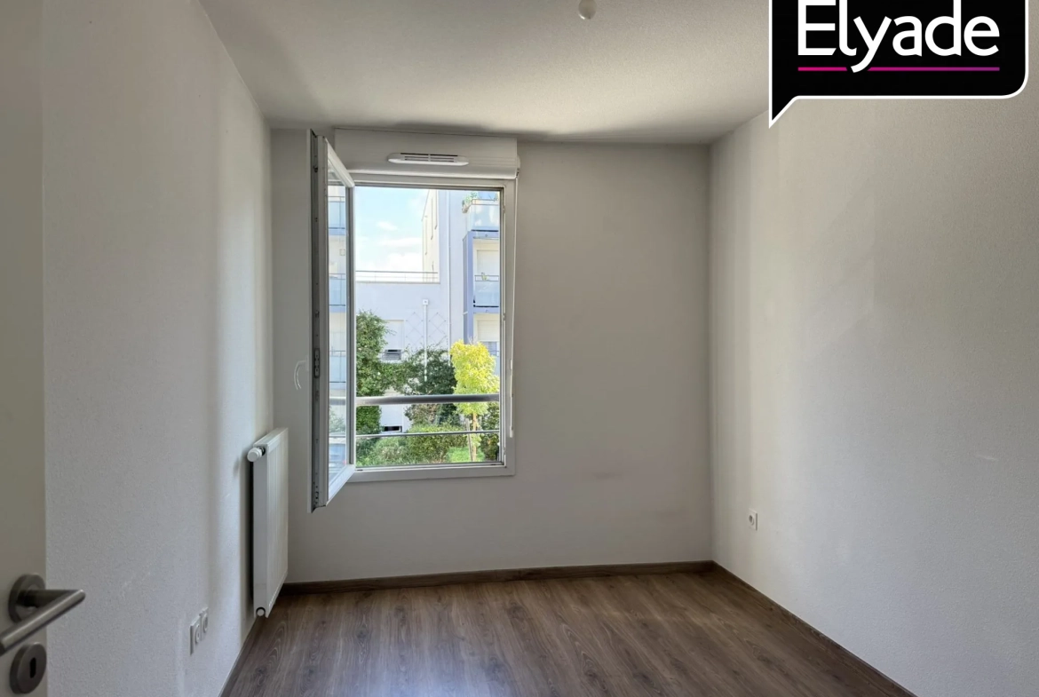 A vendre appartement T3 récent de 69 m² à Tournefeuille avec balcon et parking 