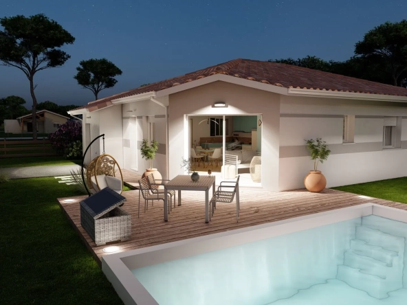 Maison neuve 2 chambres avec garage à Bascons - Conception personnalisable