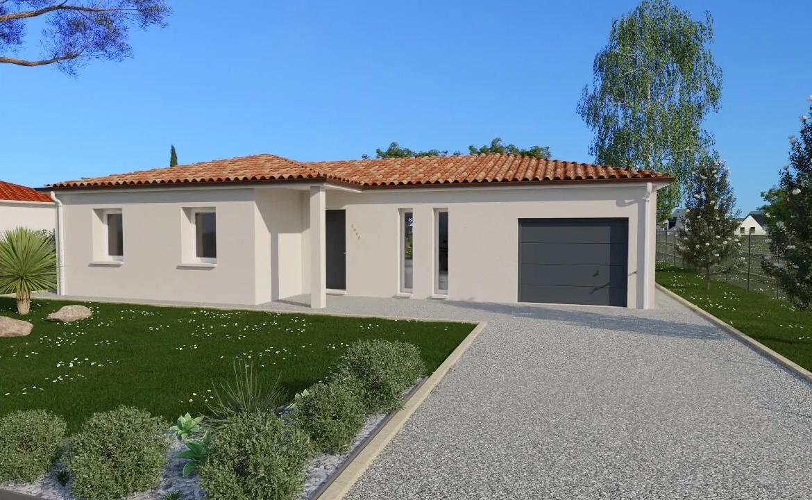 Maison neuve Capri de 92 m² à Thuré avec 3 chambres, design moderne et prestations haut de gamme 