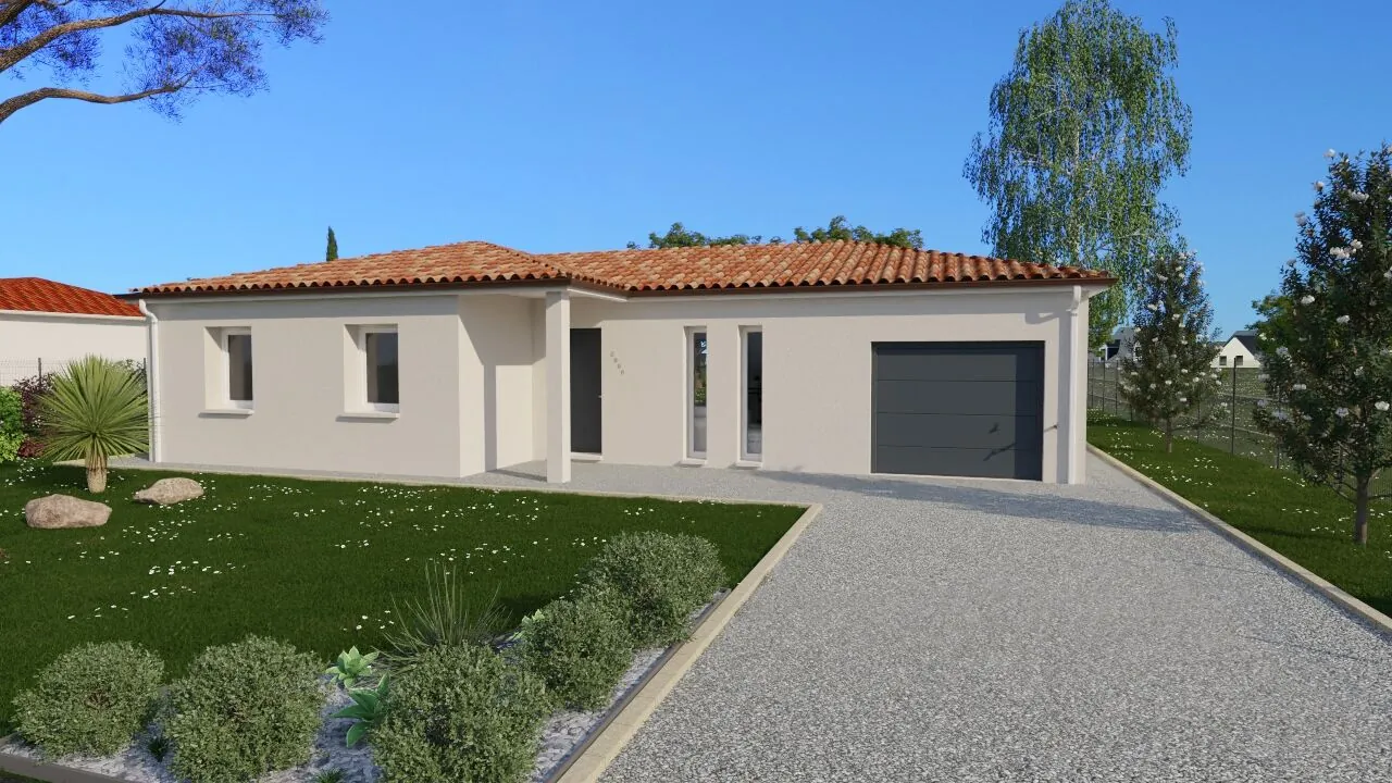 Maison neuve Capri de 92 m² à Thuré avec 3 chambres, design moderne et prestations haut de gamme 
