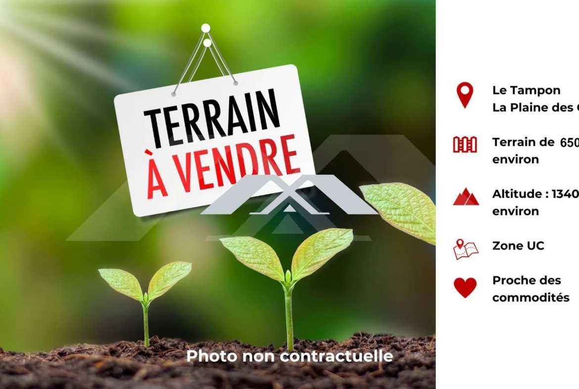 Terrain de 650 m² à vendre dans la Plaine des Cafres - Résidentiel et calme 