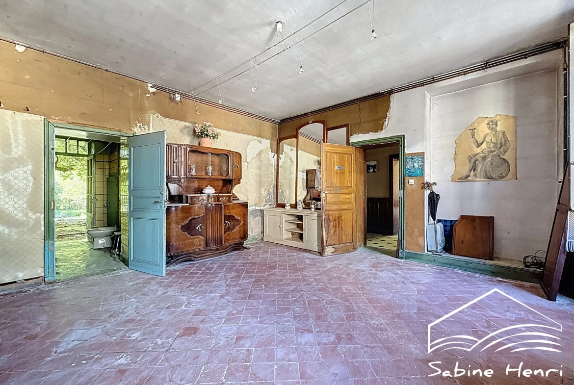 Maison ancienne à rénover avec grand jardin au centre-ville de Carmaux 