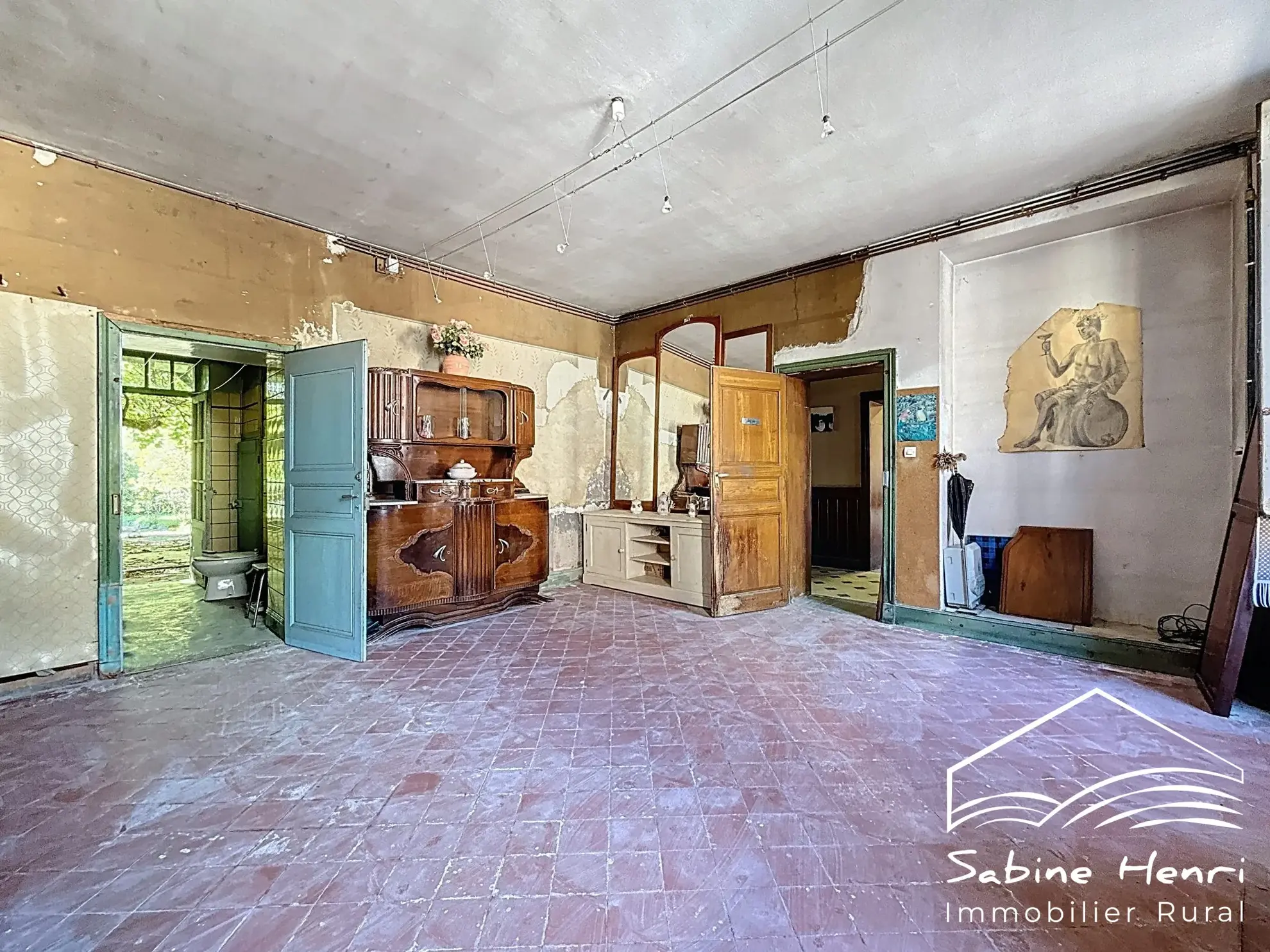 Maison ancienne à rénover avec grand jardin au centre-ville de Carmaux 